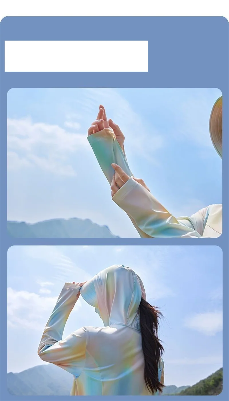 Jaqueta solta de seda solar para mulheres, cardigã feminino, roupas com capuz, roupas versáteis, coreana, verão, nova, 2024