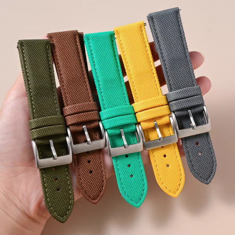 Universal Quick Release Nylon Watch Strap - Breathable Waterproof Canvas Sport Band
