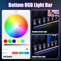 1PC Nixie Tube RGB Retro Digital Clock Light, IPS Glows Analog Clock, Support Wi-Fi Time Calibration, APP Control, Wheather Mode 2