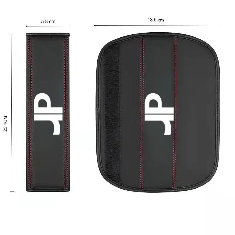 For DR Motors DR Zero DR3 S2 DR5.0 4.0 6.0 DR1 DR2 F35 2Pcs Car Seat Belt Leather Safety Belt Shoulder Cover