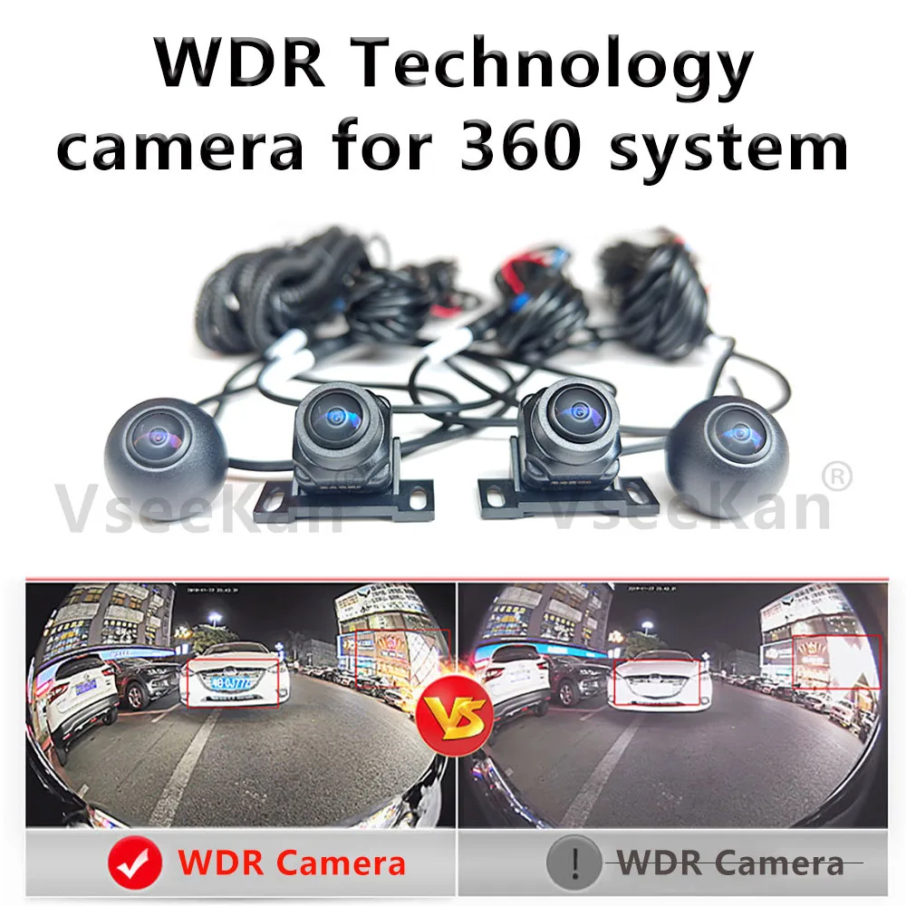 Car 360 Surround View System WDR Camera Night Vision Android