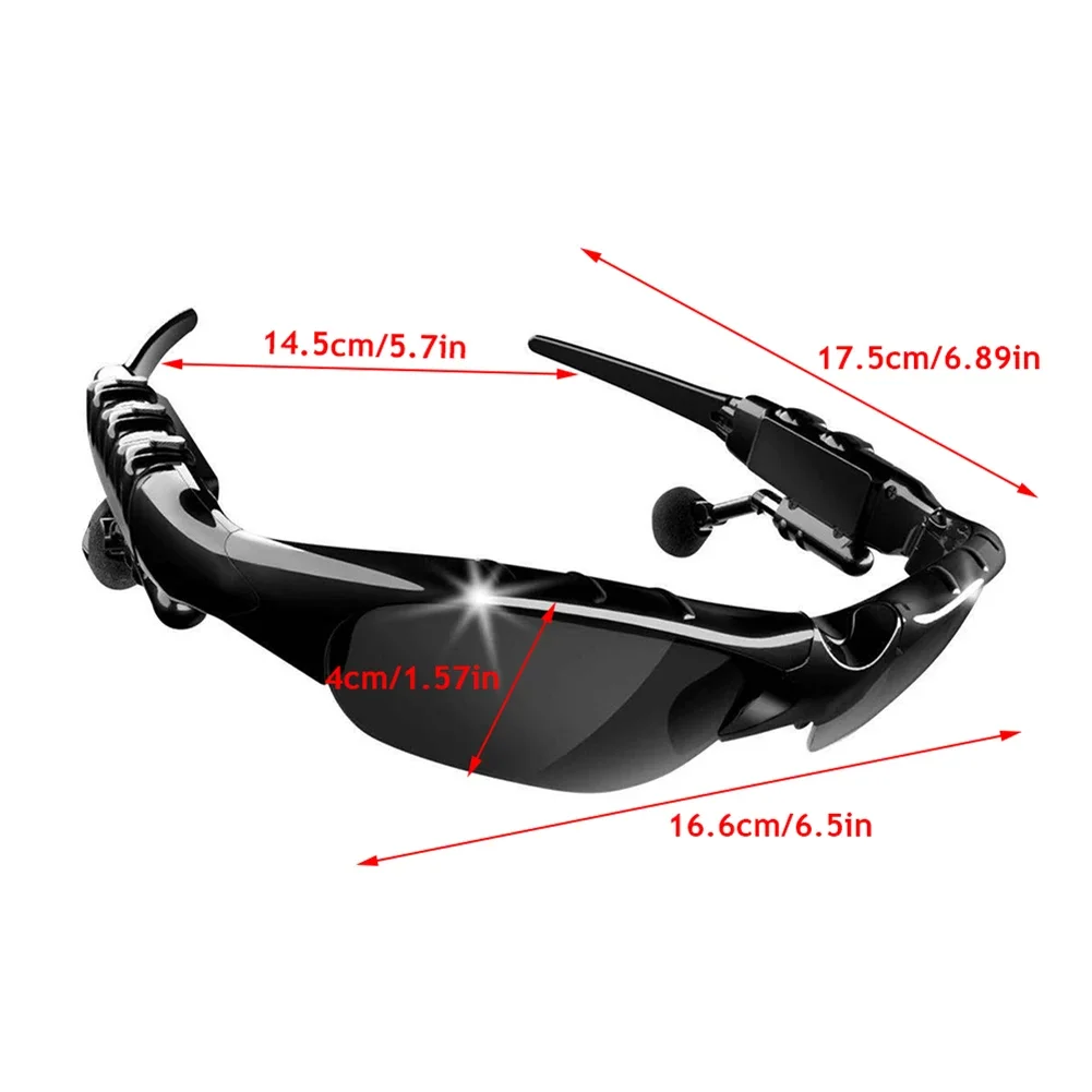 Smart Bluetooth Audio Sunglasses with Surround Sound and Polarized Lenses