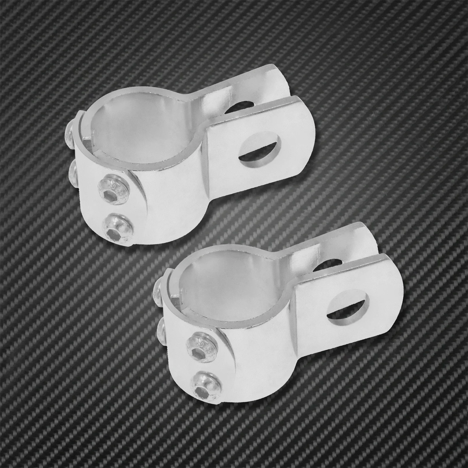 Motorcycle 32mm Engine Guard Foot Pegs Mount Clamps For Harley Sportster Softail Touring 1-1/4" Highway Footrest Mount Clamps