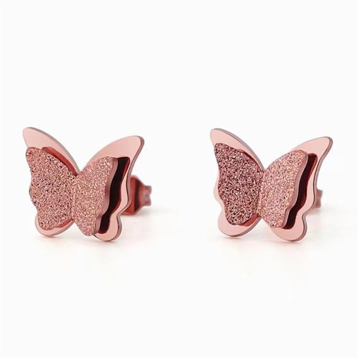 Bohemian Cute Butterfly Choker Necklaces for Women Stainless Steel Jewelry Cute Animal Pendants Girls Fashion Jewelry Gift
