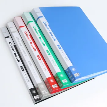 Raccoglitore economico in plastica B4 Cartelle di file Documenti Libretto Volantino 40/60 pagine Forniture per ufficio per studenti Organizzatore da scrivania