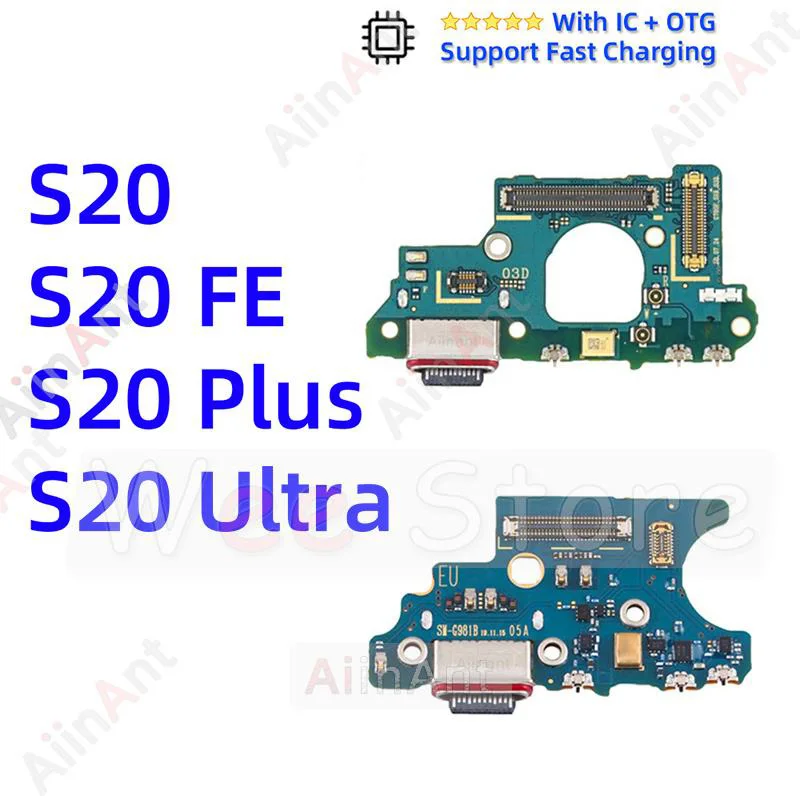 

USB Charger Board Dock Connector Charging Port Flex Cable For Samsung Galaxy S20 Ultra Plus FE G986B G986N G986U G780F G781B