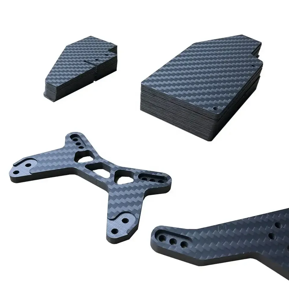 

Customized Carbon Fiber Plate CNC Cutting service DIY Custom Chassis Carbon Fiber Frame CNC Machining Part