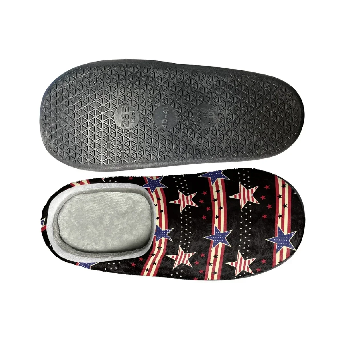 Fashion America Design Men Cotton Slippers Non-Slip Floor Indoor Women's Slides Casual Comfortable House Flats Slippers Zapatos