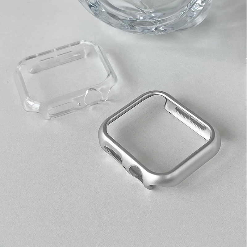 Premium Hollow Protective Frame for Apple Watch – Hard Bumper Shell Cover