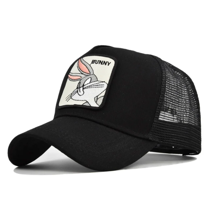 Baseball Caps Anime Cartoon Cotton Snapback Hip Hop Unisex Summer Dad Mesh Hat Trucker Hats Bones for Men Women