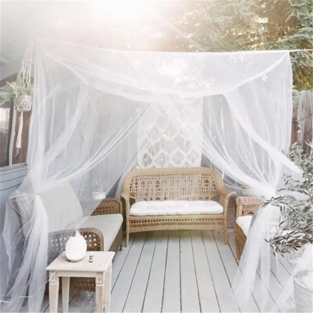 Grande moustiquaire de camping blanche, nouveau sac de rangement d'intérieur et d'extérieur, tente anti-insectes 2
