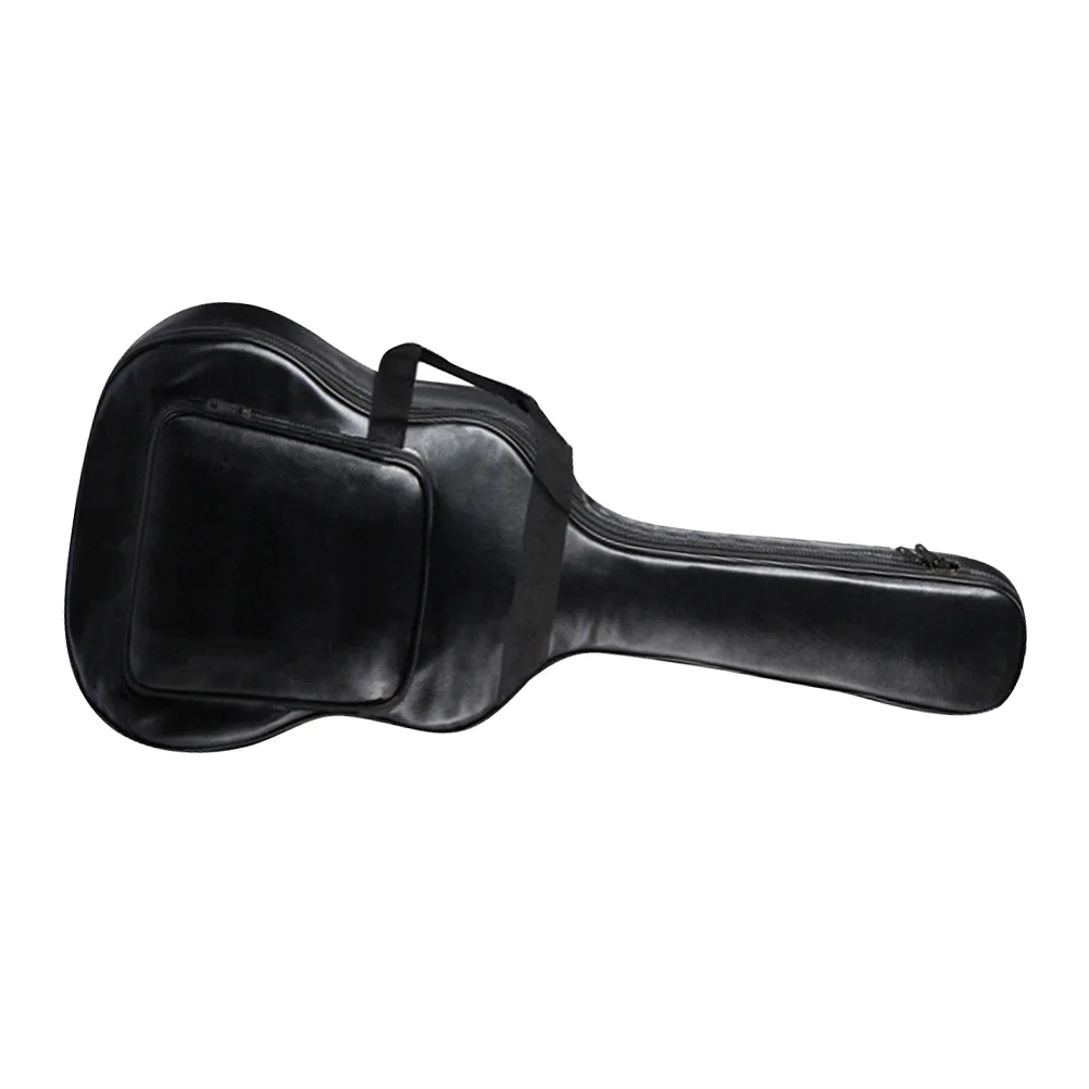 

Double Shoulder Waterproof Guitar Bag with Padded Cotton and 2 Pockets for Acoustic and Electric Guitars