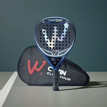 12K CWIN TSUNAMI Paddle Racket Adult Prefessional Carbon Fiber Soft EVA Face Tennis Paddle Racquet Racket with Padle Bag Cover 1