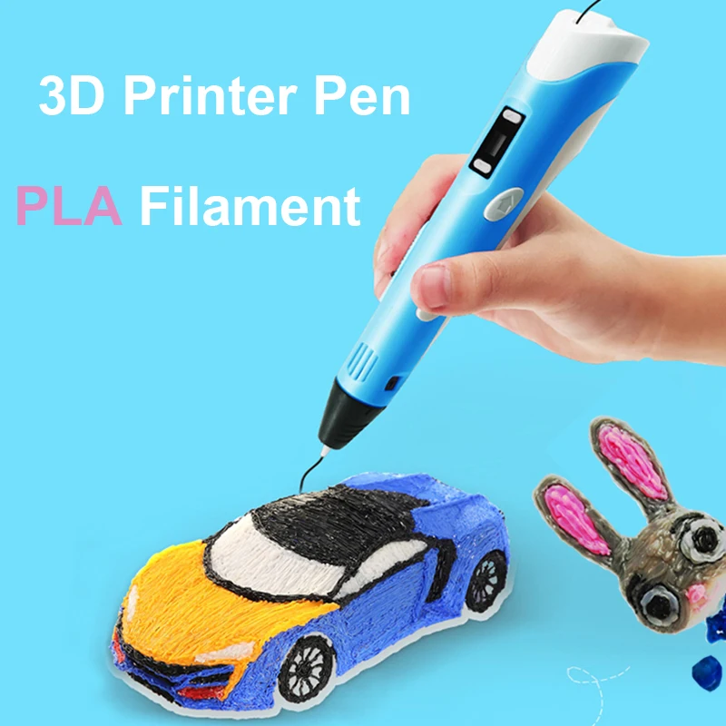 Qyg-子供用の3D描画ペン,LCD画面付きの印刷用ペン,フィラメントのおもちゃ,クリスマスと誕生日プレゼント,子供用