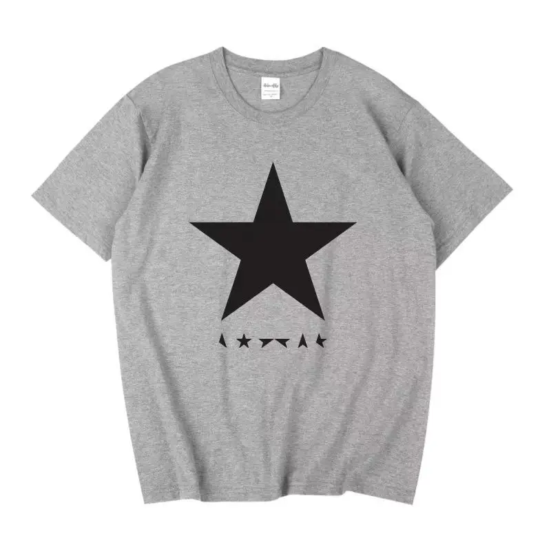 Summer David Bowie Blackstar Jazz Rock Men's and Women's Loose Cotton Short Sleeve High Quality T-shirt