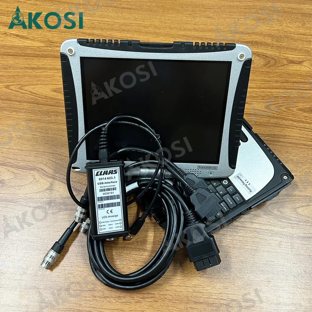 For CLAAS diagnostic kit (CANUSB) MetaDiag excavator diagnostic scanner tool  for CLASS construction truck+CF19 laptop