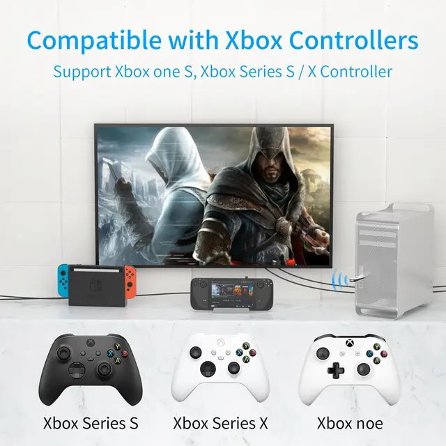 ワイヤレスアダプター,スイッチ/スイッチ付きUSBコントローラー,xbox 