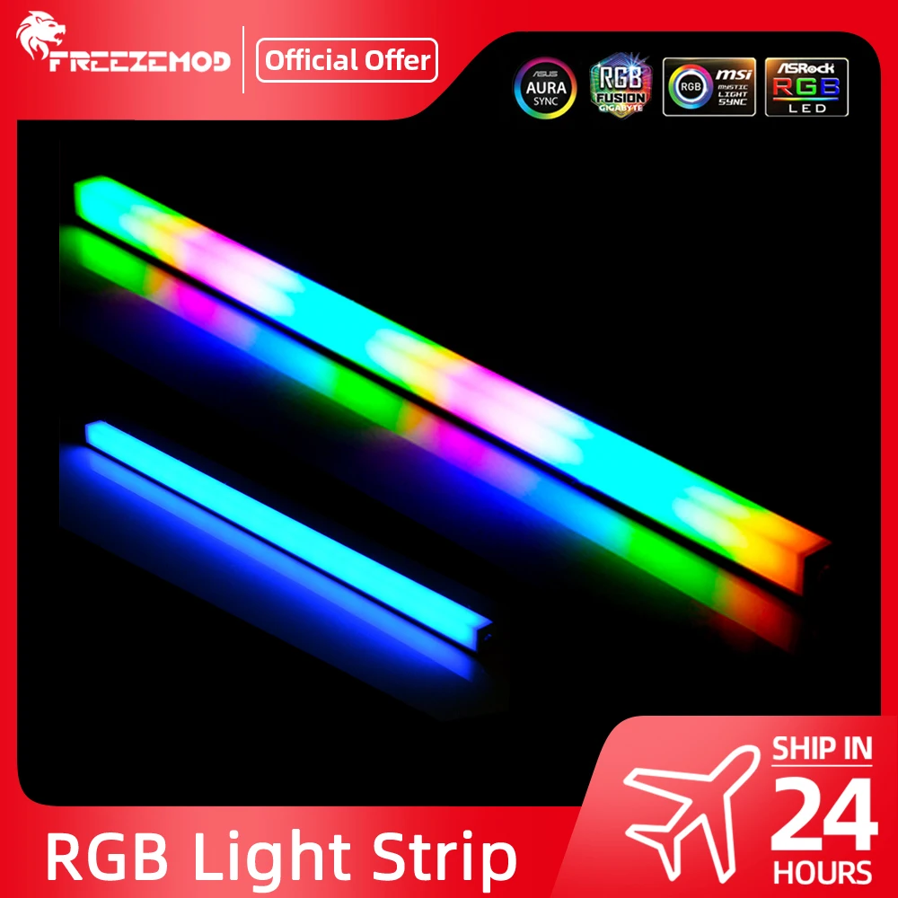 PC Chassis RGB LED Strip 5V3Pin/12V4PIN for Cabinet Soft Light 25/30/35/40CM