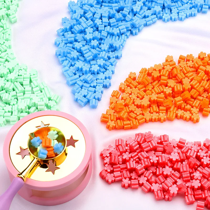 500G Cherry Blossom Fire Paint Wax Grain Student Diary Handbook Decoration Sigillo Fai Da Te Wax Grain Stile Multicolore