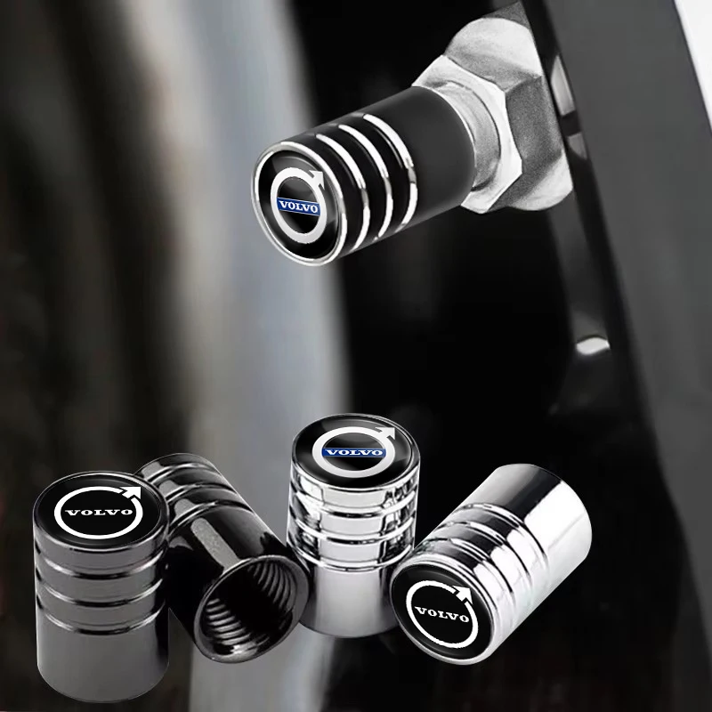 JABBNGD 4 Pezzi Tappi Auto Gomme, per Volvo R Design xc60 v60 s60 v40 v50 s40