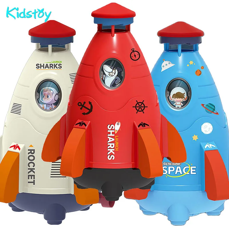

Kidstoy Spray Water Little Rocket Outdoor Lift Playing Water Toys STEM Summer Outdoor Bath Toy Powered Launcher Boys Gift