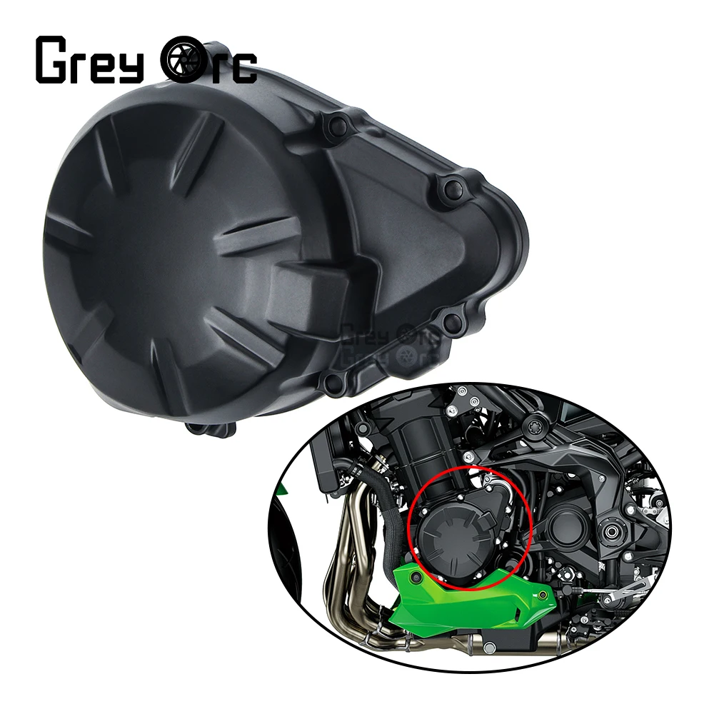 

Motorcycle Left Crankcase Stator Engine Cover For Kawasaki Z900 ABS 2017-2022 2021 2020