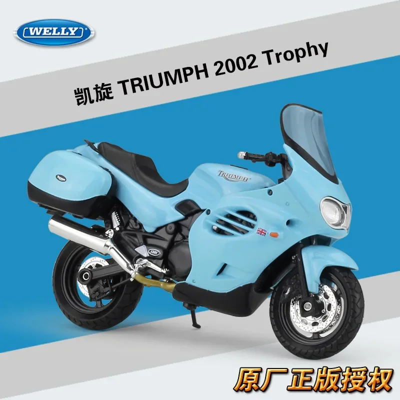 

WELLY 1:18 TRIUMPH 2002 TROPHY Alloy Motorcycle Diecast Bike Car Model Toys Collection Mini Moto Gift B323