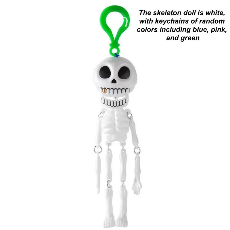 Pull String Skeleton Keychain-Dancing&Funny Sound,Halloween Party ...