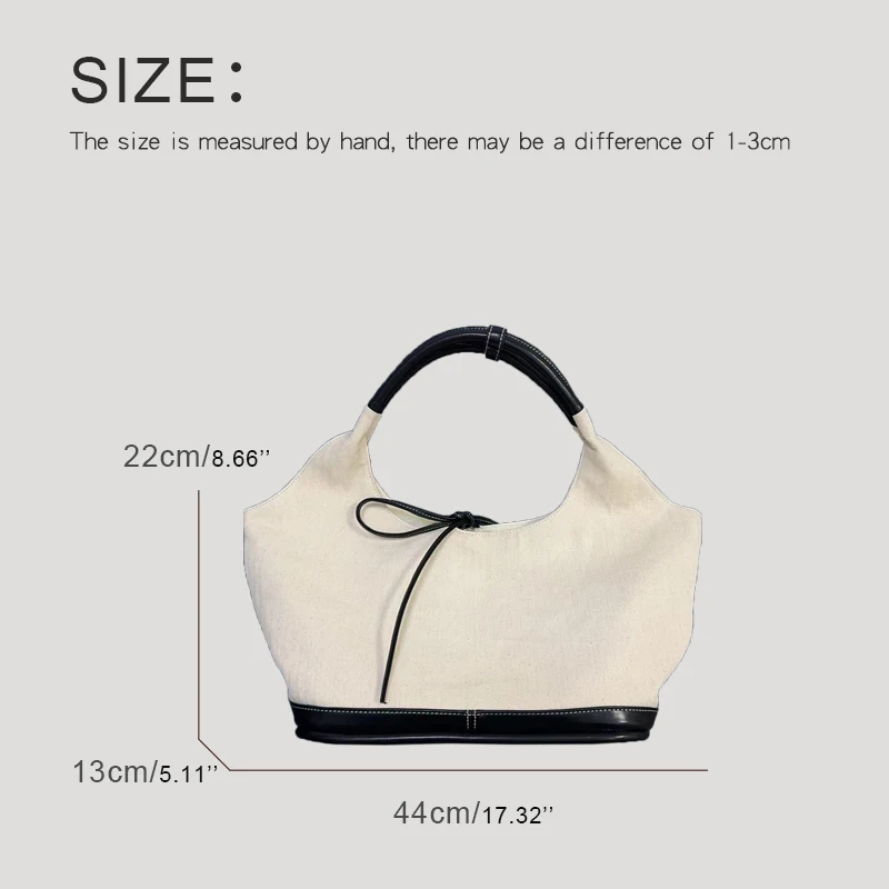 thumbnail image 1 of Bolsos de mano casuales coreanos para mujer, bolsos de diseñador de lujo, carteras, novedad 2024, en lona PU, gran capacidad, asa superior, tela para el hombro, 1 of 4