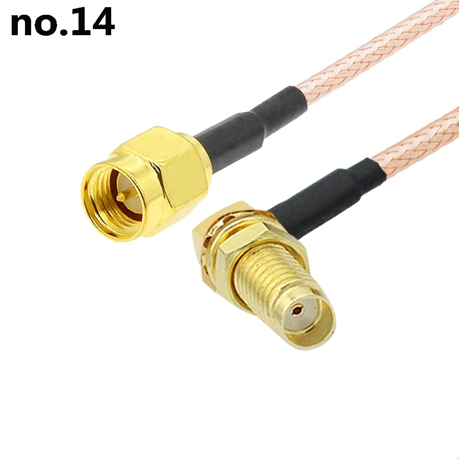 thumbnail image 1 of Cable adaptador con conector SMA macho a hembra, cable de extensión de antena, cable RF 0-6G, cable RG316, 1 of 5