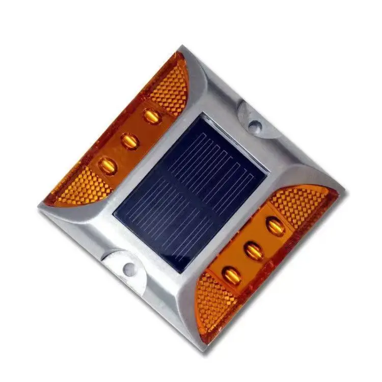 Waterproof LED Solar Powered Road Stud Reflective Nails Ground Warning Flash Light Solar Ground Lights Ground Nails