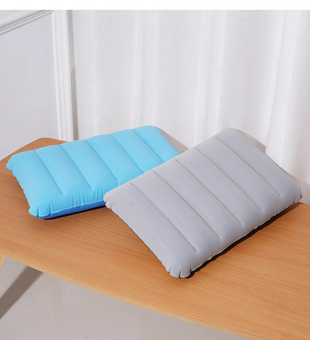 Inflatable Pillow Camping Pillow 1pc Inflatable Pillow Portable Inflatable Pillow Outdoor Travel Adult Folding Nap Waist Backrest