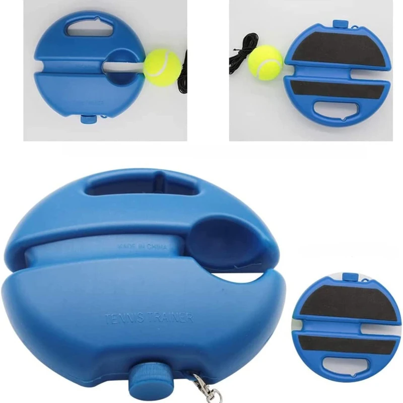Heavy Duty Tennis Training Aids Base Corda Elastica Palla Pratica Self-Duty Rebound Tennis Trainer Partner Sparring Device