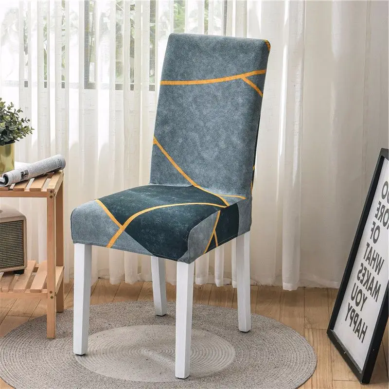 1pc Universal Chair Cover Christmas Hotel Household Anti-fouling Chair Cover Piece Elastic Office Computer Seat Cover 3