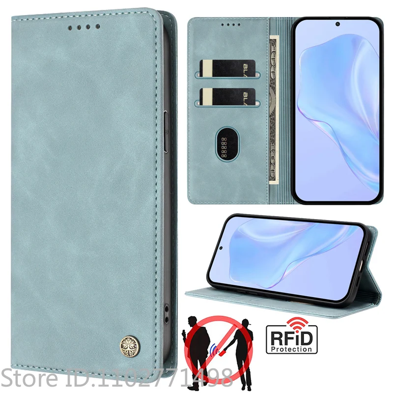 Luxury Wallet Flip Cover Phone Case - Magnetic Shockproof Leather
