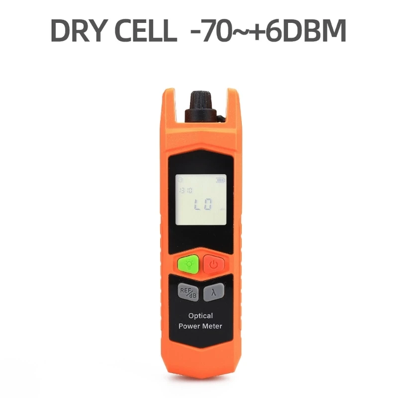 

Mini Fiber Optical Power Meter with LED Lighting -70~+6dBm/-50~+26dBm Multimeter