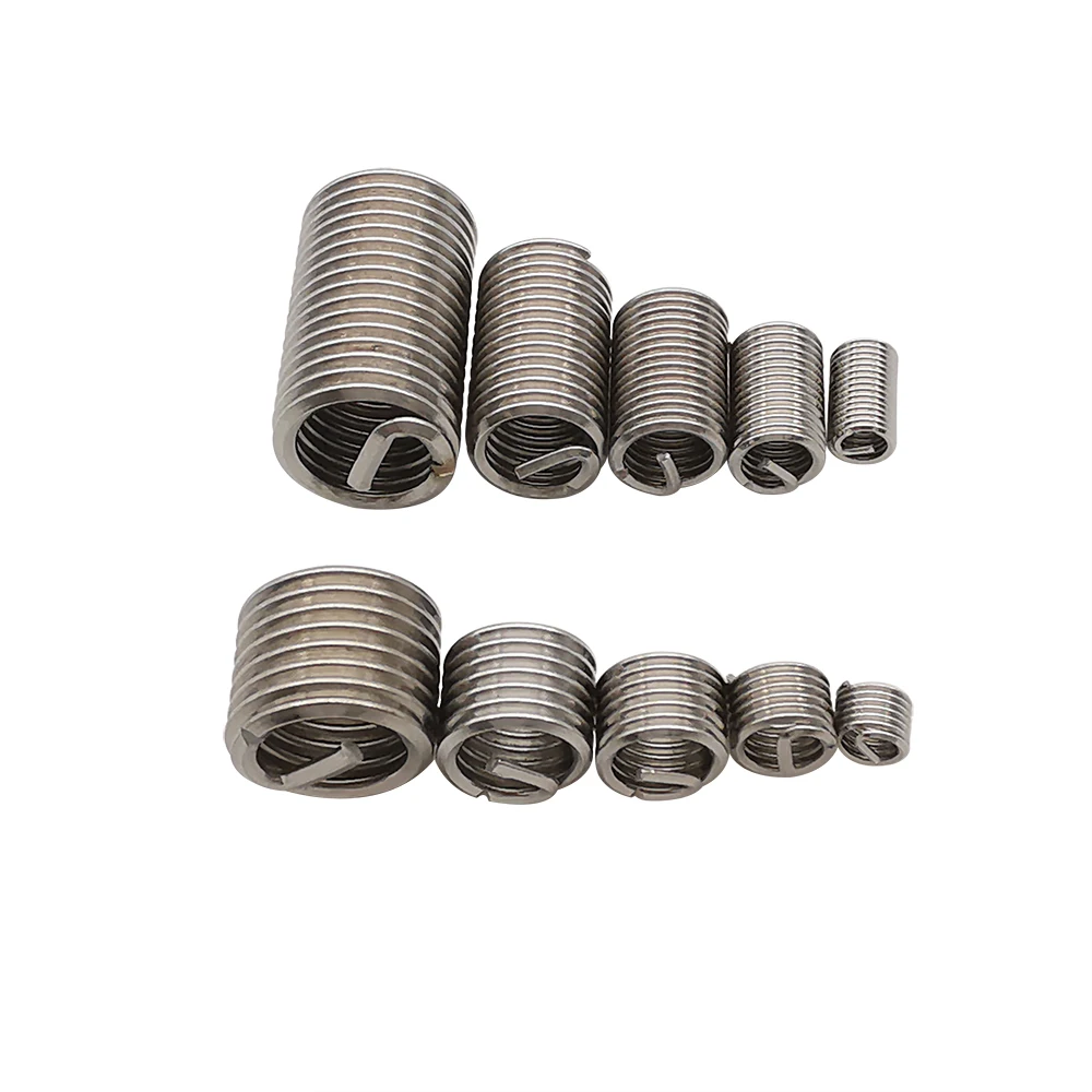 M6 x 1 Thread Repair Kit Stainless Steel Helicoil Insert High-Speed Steel  Used In Aerospace, Shipping, Machinery, etc.