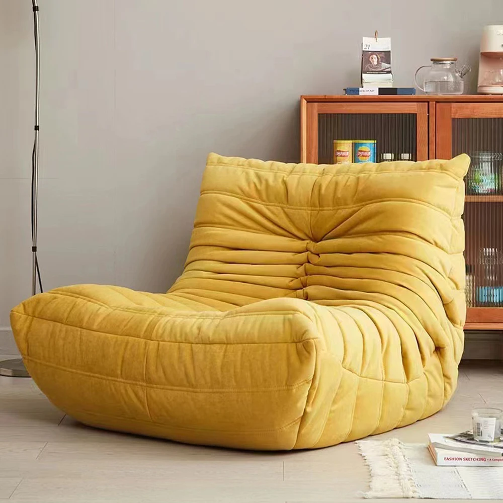 

Caterpillar Single Sofa Lazy Couch Tatami Living Room Bedroom Lovely Leisure Single Chair Reading Chair Balcony Rocking Chair