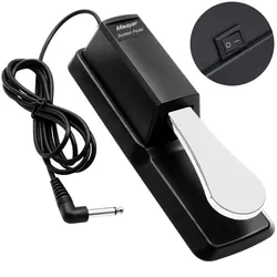 Universal Sustain Pedal with Adjustable Polarity Switch (Black)