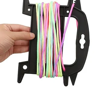 Dispositivo per Avvolgimento e Organizzazione Corda da Campeggio e Pesca, Disco Avvolgicorda, Avvolgitore per Corde, Bobina per Corde, Organizzatore per Corde, Strumento per Corde di Ancoraggio Tenda
