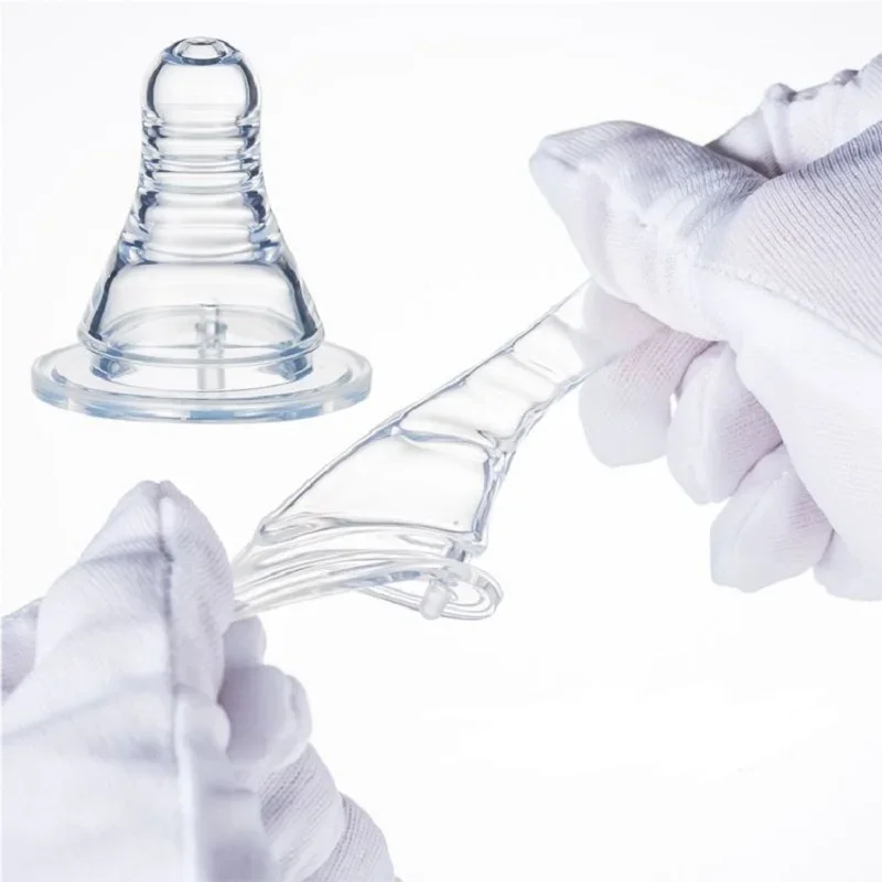 1 PC/3Pcs Silicone Standard Neck Soft Teats Nipple Circle Hole Cross Hole Baby Bottles Natural Flow Nipples S/M/L Size Available