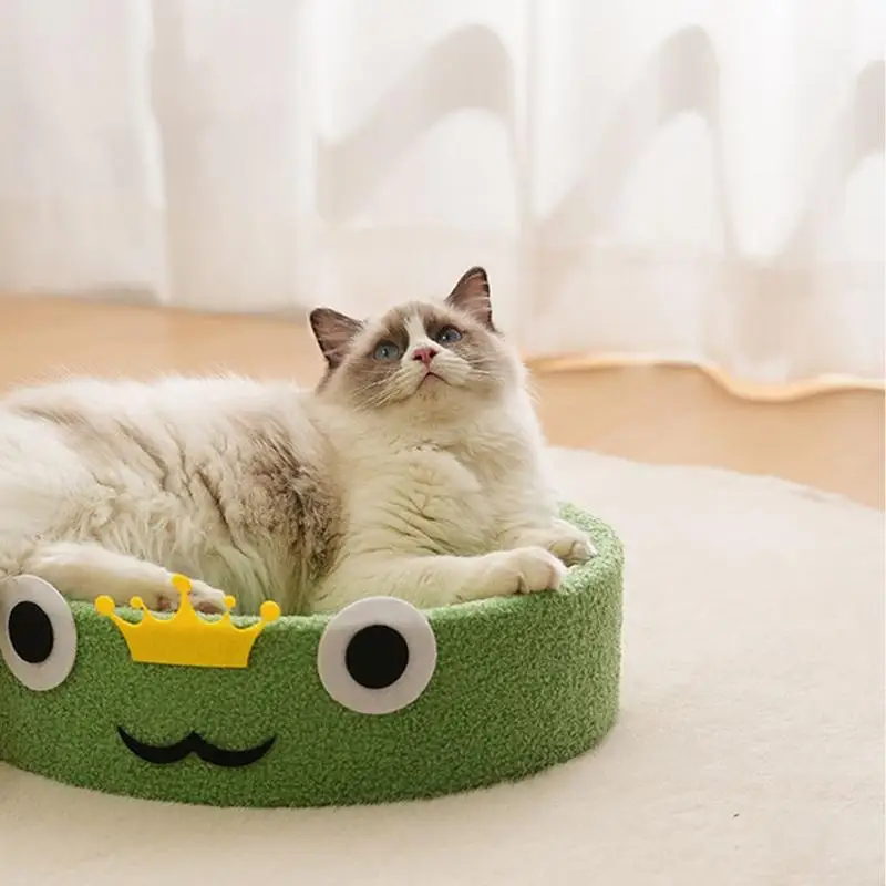 고양이 바닥 긁힘 패드 사이 잘 긁는 사람 발톱 연마기 매트, 실내 고양이 사이 잘 긁는 장난감, 거실용 오목한 중간