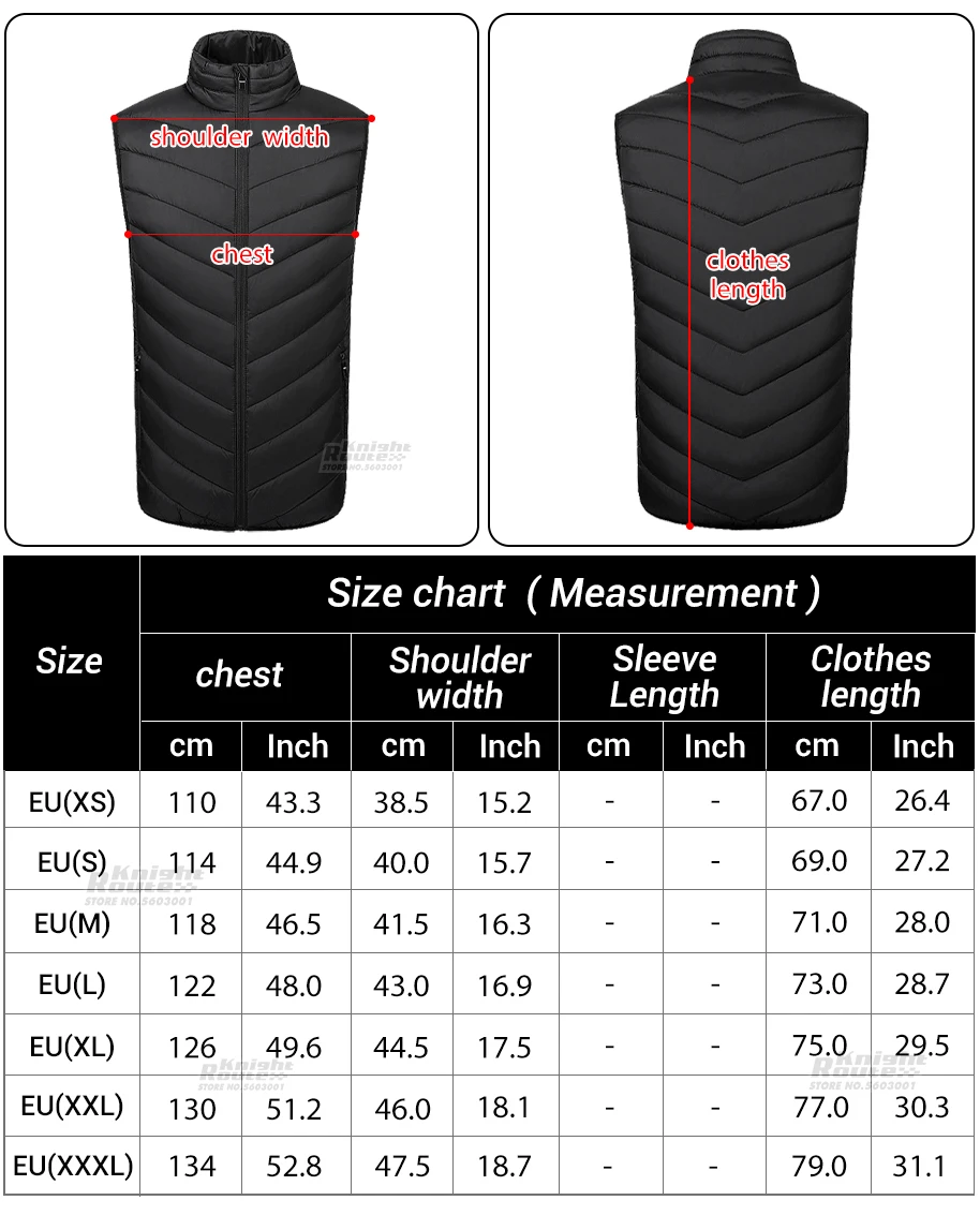 Self Heated jacket Heating Vest 9Areas Men's Thermal Women's USB Heated Vest Warm Clothing Fishing Camping Washable Winter