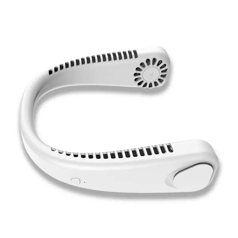 Wearable Portable Neck Fan Neck Fan Headphones Adjustable Neck Fan