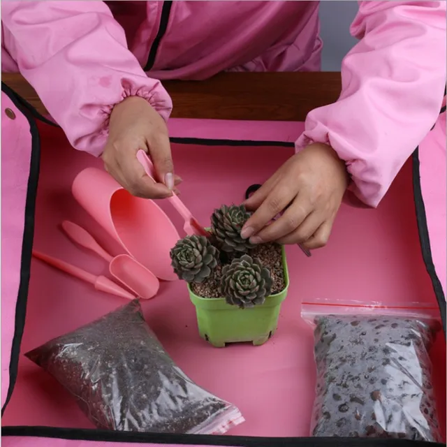 50 Cm -Es Ültetési Szőnyeg Újrafelhasználható Párna Növényi Ismétlődő Szőnyeg, Kerti Készletek Virágcserép -Transzplantáló Szőnyegek Hordozható Kertészeti Pad - Image 6