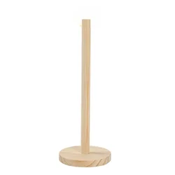 Elegant Wooden Vertical Bracelet and Accessories Display Stand - S (Wood color)