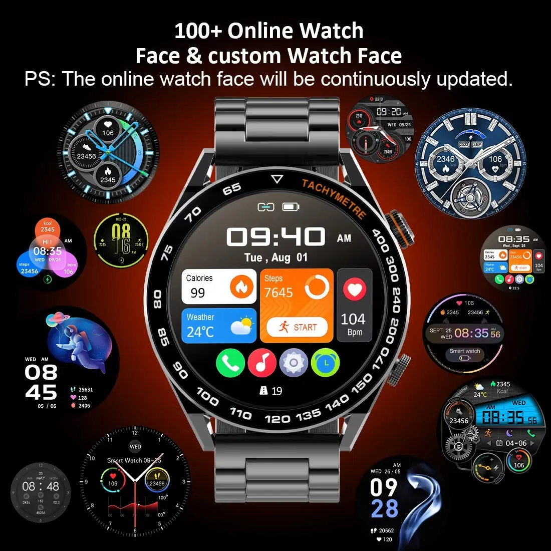 2026 New Business Smart Watch Men Bluetooth Call 1.53-inch AMOLED HD Display Multi-Sport Modes Heart Rate Monitor Smartwatch Man 4
