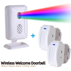 36 Ringtones Shop Store Welcome Chime Wireless Home Security Infrared PIR Motion Sensor Detector Alarm Bell Entry Alert System