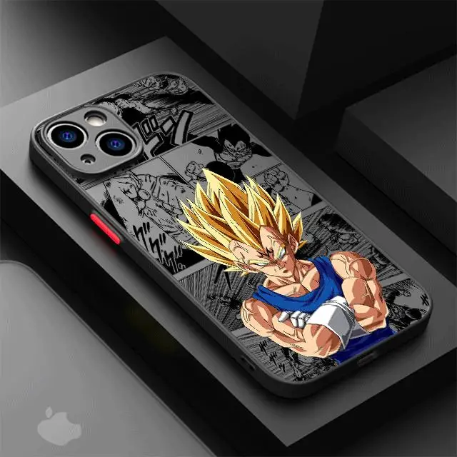 thumbnail image 1 of Funda de teléfono de bolas de dragones para Apple iPhone 13 14 Plus 15 Pro Max 11 Pro 12 Mini XR 8 SE 7 6S XS MAX, cubierta de armadura mate a prueba de golpes, 1 of 5