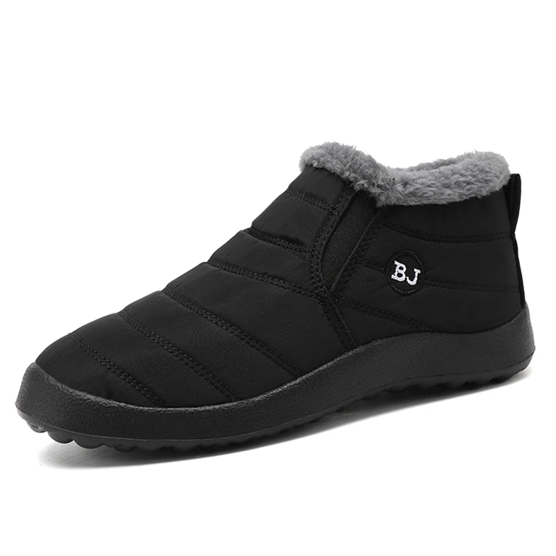 Women's Fashion Slip-On Platform Ankle Boots - Waterproof Casual Winter Footwear